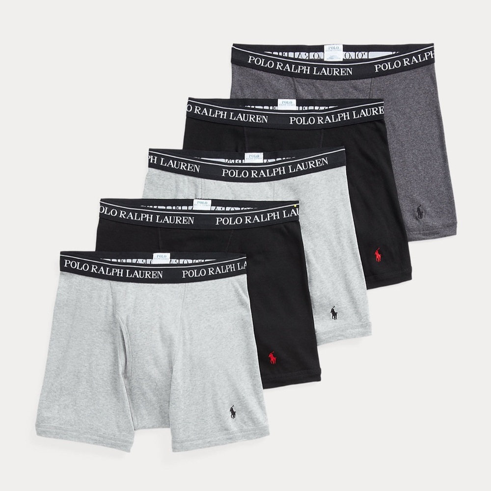 Polo Ralph Lauren Cotton Wicking Boxer Briefs